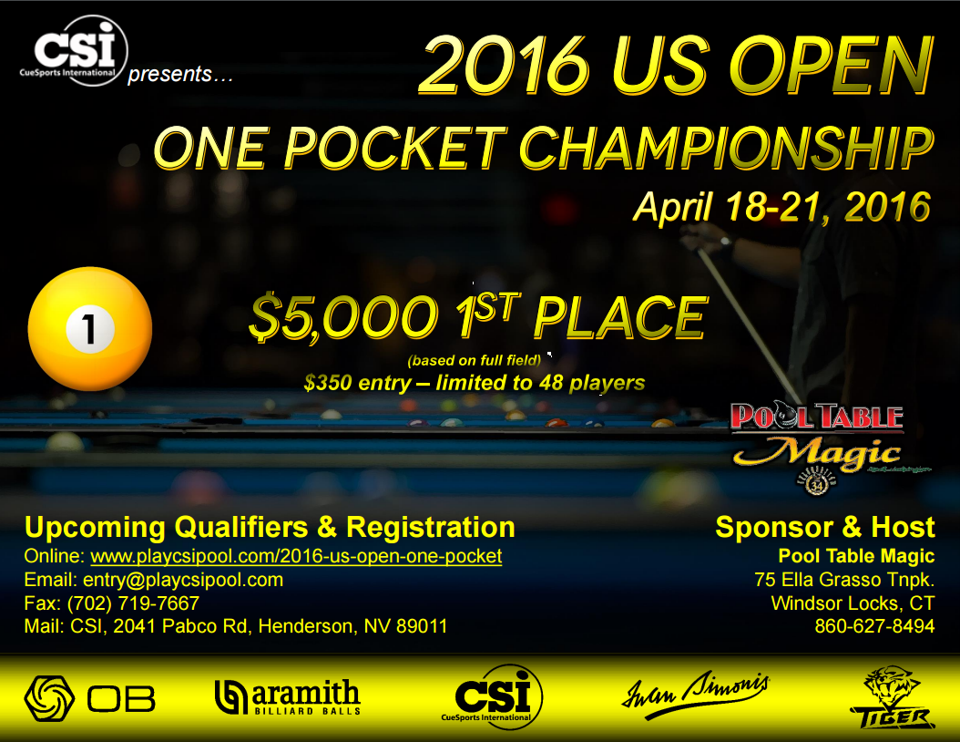 2016 US Open One Pocket